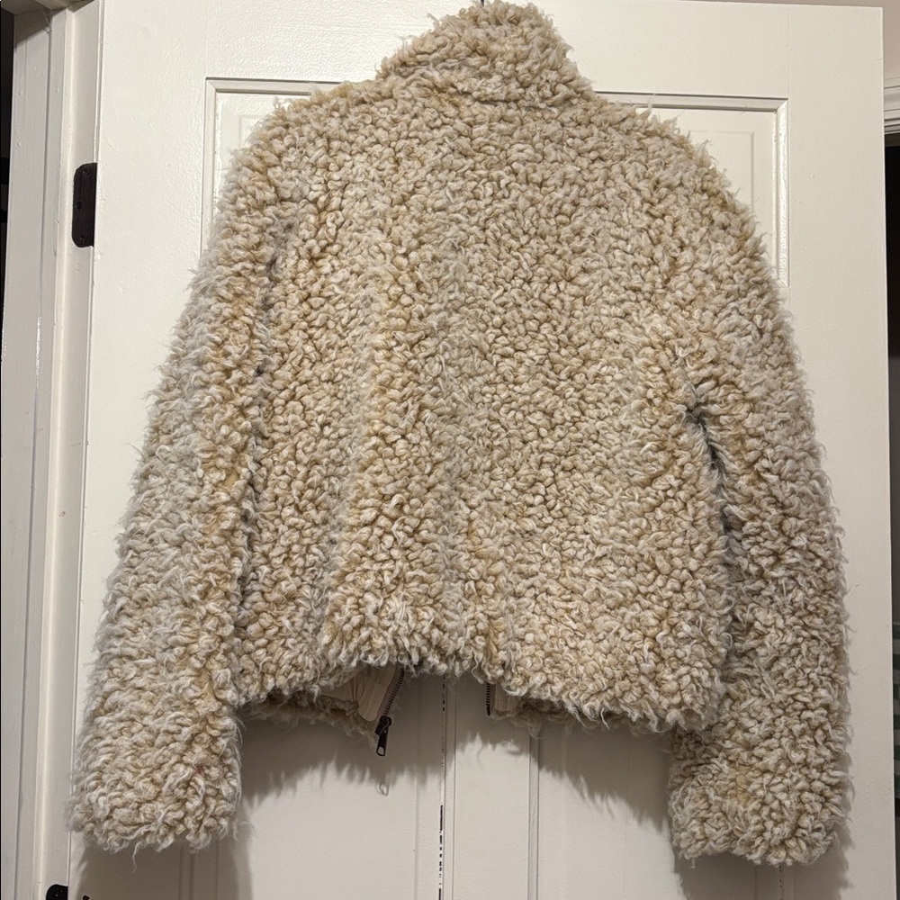 BNNW anthropolgie brenna faux fur coat - Picture 8 of 10